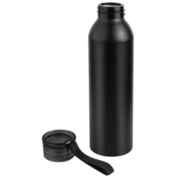 Бутылка для воды VIKING BLACK 650мл. Черная с черной крышкой 6142.08