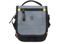 Сумка наплечная TORBER, черный/серый, полиэстер/добби, 15х5х22 см Сумка наплечная TORBER, черный/серый, полиэстер/добби, 15х5х22 см