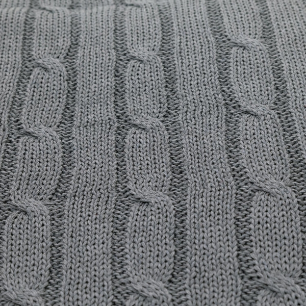 Плед Fado вязаный, серый (без подарочной коробки)