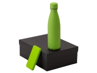 Подарочный набор с термобутылкой и повербанком С2, зеленое яблоко Подарочный набор с термобутылкой и повербанком С2, зеленое яблоко