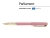 Ручка пластиковая шариковая "Parliament", 0,7 мм, синие чернила, розовый/золотистый