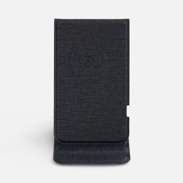 Подставка для смартфона с беспроводной зарядкой Kickstand, серая