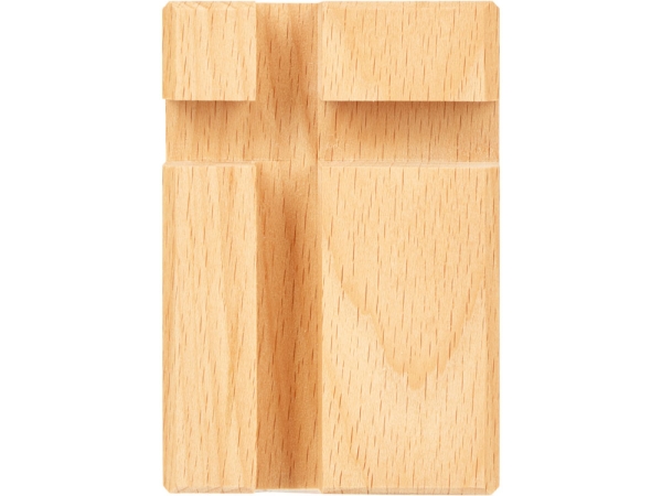 Подставка для телефона и планшета деревянная из массива бука №2 "флагман"