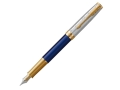 Перьевая ручка «Parker Sonnet QUEEN’S «Platinum jubilee 2022 18K», цвет чернил black и Blue, перо: F (тонкое), в подарочной упаковке