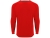 Футболка "Porto " мужская с длинным рукавом, красный/черный