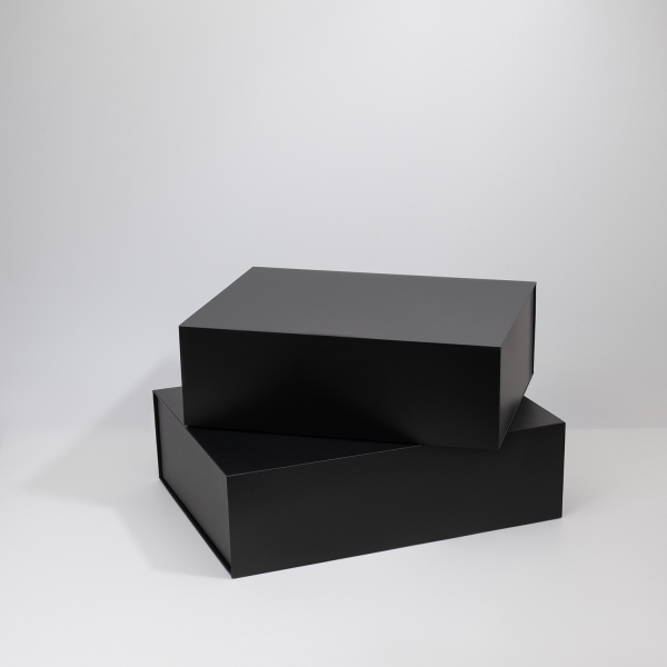Подарочная коробка-трансформер средняя, черная