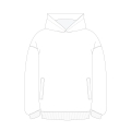 Худи оверсайз унисекс FUSION, белый, размер XL/2XL