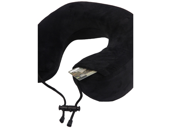 Подушка для путешествий с эффектом памяти Мемо "Bluewinder" Black
