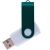 Флешка TWIST WHITE COLOR Белая с зеленым 4015.02.32ГБ