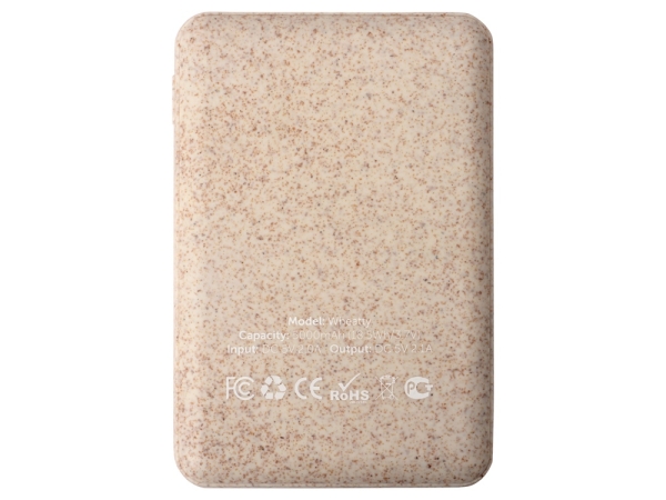 Портативное зарядное устройство "Wheatty", 5000 mAh