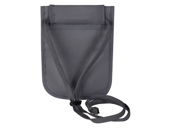 Чехол для документов WENGER на шею с системой защиты данных RFID, серый, полиэстер, 19 x 14 см