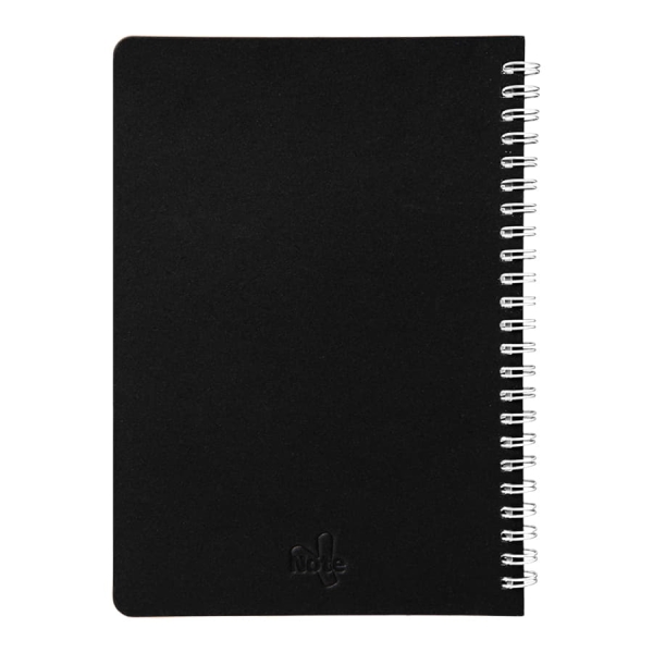 Блокнот на двойной пружине HELIX, 143 х 205 мм, черный, блок в линейку