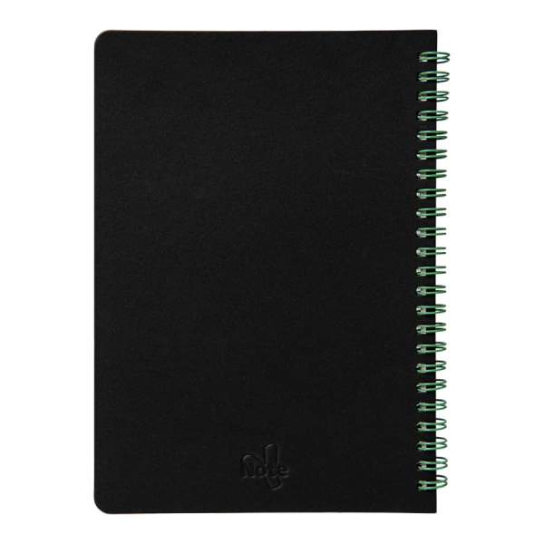 Блокнот на двойной пружине HELIX, 143 х 205 мм, черный, блок в линейку