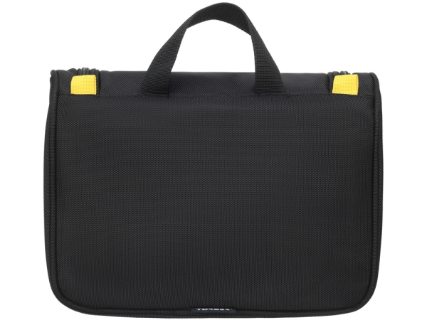 Несессер TORBER, дорожный, чёрный/серый, полиэстер, 27х11х22 см