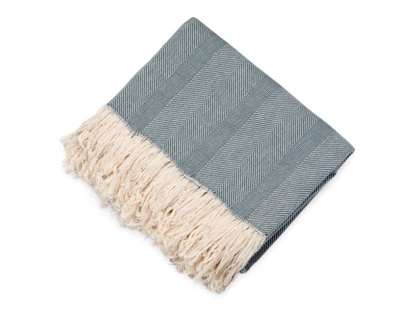 Подарочный набор с пледом, свечой и диффузором, синий