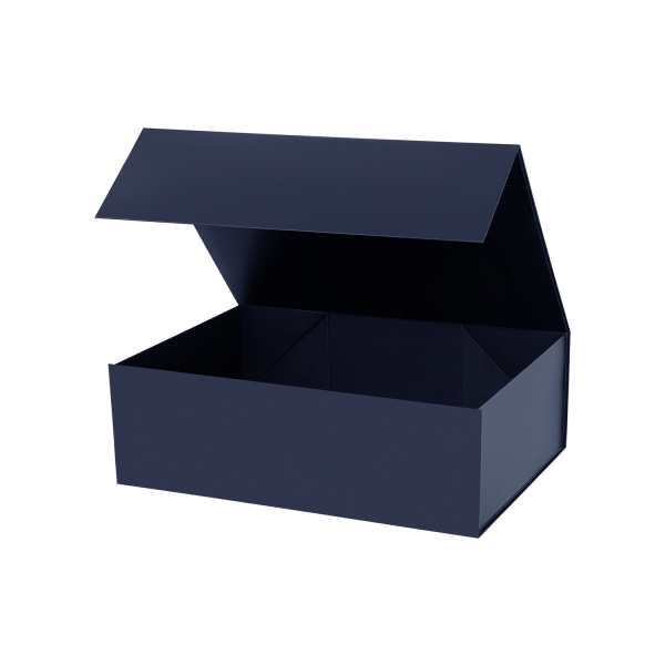 Подарочная коробка-трансформер средняя, синяя