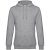 Толстовка с капюшоном унисекс King, серый меланж