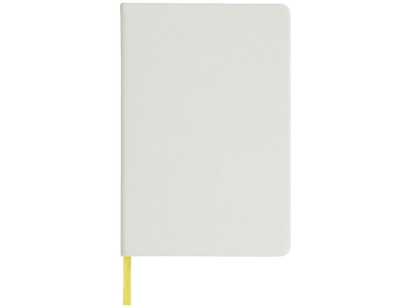 Блокнот Spectrum A5 с белой бумагой и цветной закладкой, белый/желтый