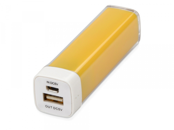 Портативное зарядное устройство Ангра, 2200 mAh, желтый
