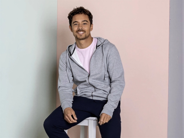 Толстовка «Арора» мужская с капюшоном, бежевый