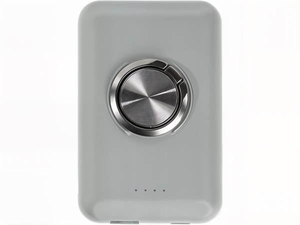 Магнитный беспроводной внешний аккумулятор "MagnetIQ", 5000 mah, 10 W, серый Cool gray 7C