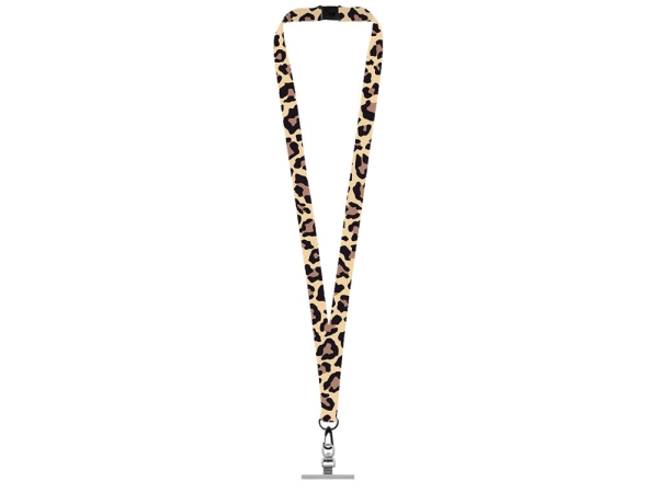 Ланъярд 2 см под сублимацию с трендовым карабином, замком обрыва и металлическим держателем для телефона, черный