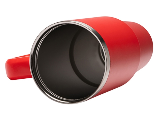 Термокружка «Крэнстон» с двойными стенками из переработанной нержавеющей стали, красный