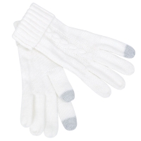 Перчатки сенсорные "Irish", белый_М, 100% акрил Перчатки сенсорные "Irish", белый_М, 100% акрил