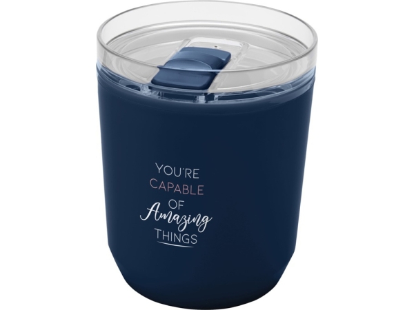 Hudson кружка из переработанного пластика с двойными стенками объемом 180 мл, темно-синий