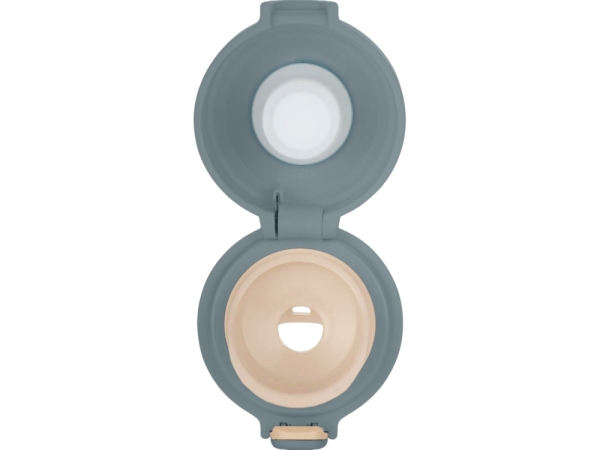 Вакуумная термокружка Waterline c кнопкой «Guard», 400 мл, тубус, антрацит