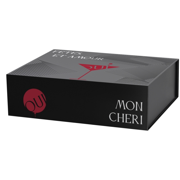 Подарочная коробка-трансформер большая, черная