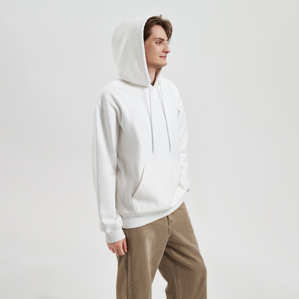 Худи релакс унисекс ADVENTURE, белый, размер XS/S