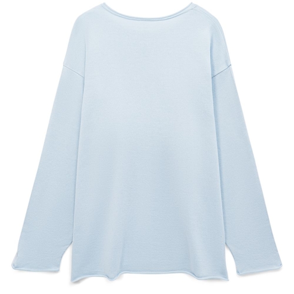 Лонгслив унисекс Siluetti Fuori, светло-голубой