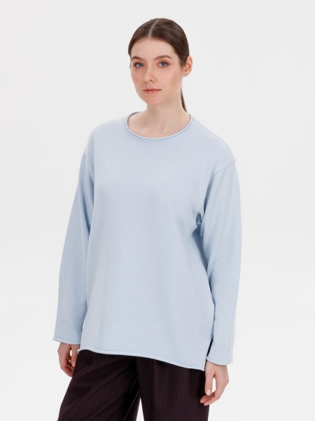 Лонгслив унисекс Siluetti Fuori, светло-голубой