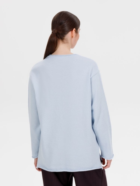 Лонгслив унисекс Siluetti Fuori, светло-голубой