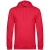 Толстовка с капюшоном унисекс Hoodie, красный меланж
