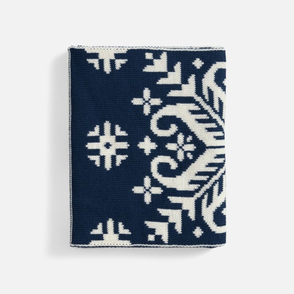 Шарф Wintertude M, синий с белым