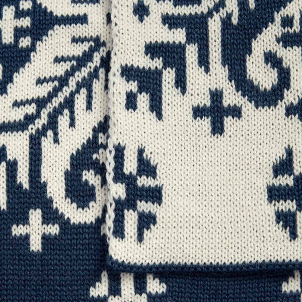 Шарф Wintertude M, синий с белым