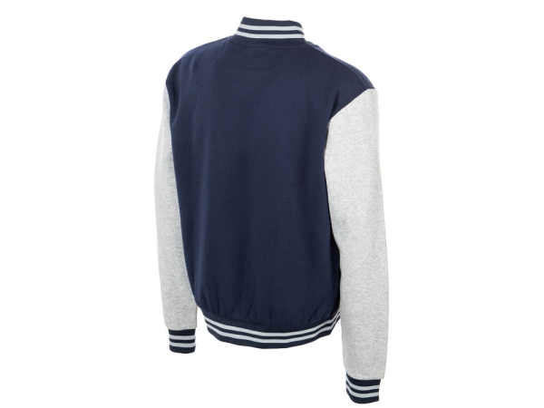 Бомбер «Oxford», темно-синий/серый меланж, унисекс