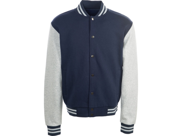 Бомбер «Oxford», темно-синий/серый меланж, унисекс