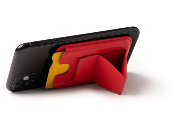 Картхолдер с подставкой "Sekun", красный