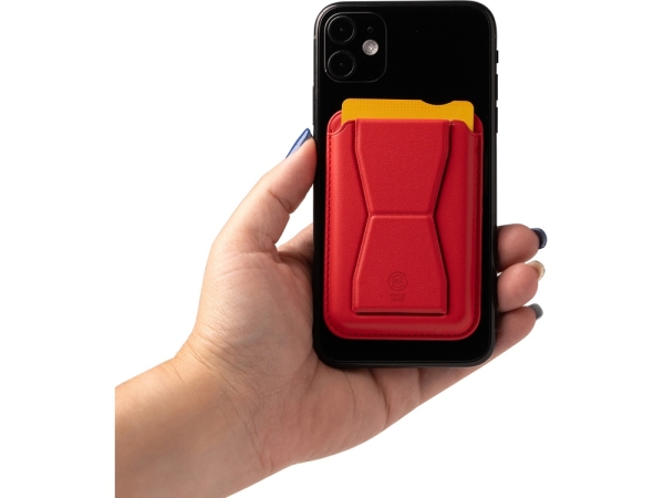 Картхолдер с подставкой "Sekun", красный