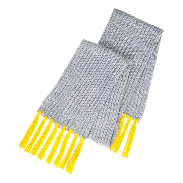 Шапка и шарф GoSnow с ярким пoмпоном и кисточками