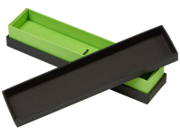 Футляр для 1 ручки "Bloom", черный с зеленым яблоком Футляр для 1 ручки "Bloom", черный с зеленым яблоком