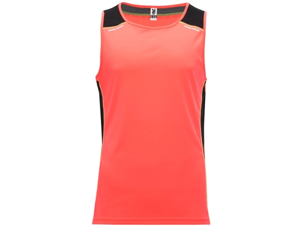 Майка "Misano" мужская, неоновый коралловый/черный