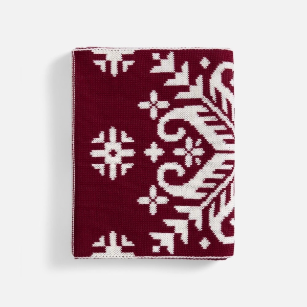 Шарф Wintertude M, красный с белым