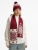 Шарф Wintertude M, красный с белым