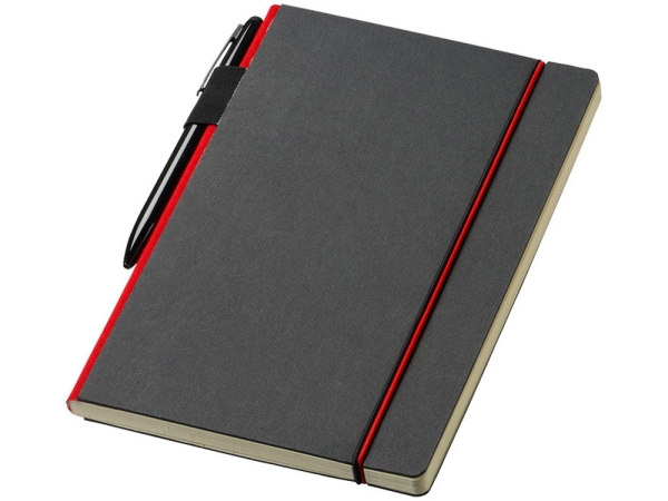 Блокнот А5 Cuppia, черный/красный