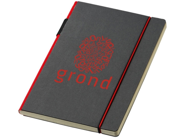 Блокнот А5 Cuppia, черный/красный