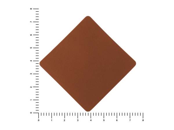 ПАТЧ РОМБ nubuk (коричневый ) 7,6 х 7,6 см